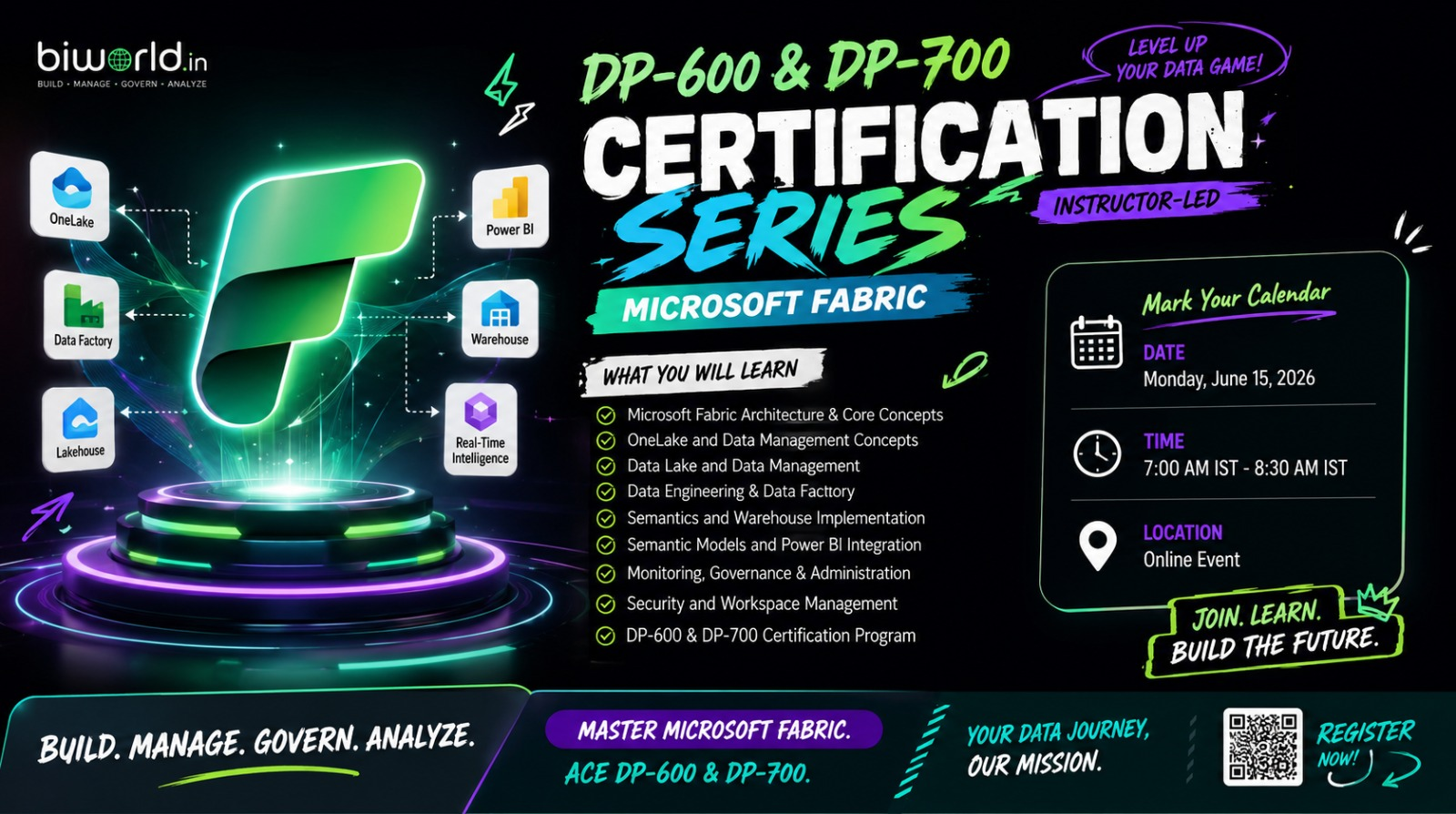 MS Fabric Data Days – DP-600 & DP-700 Certification Prep Series, June 15–26, 2026